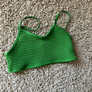Green bikini top